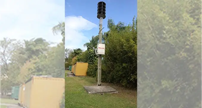 The Tsunami siren located at the USP Lower Campus.