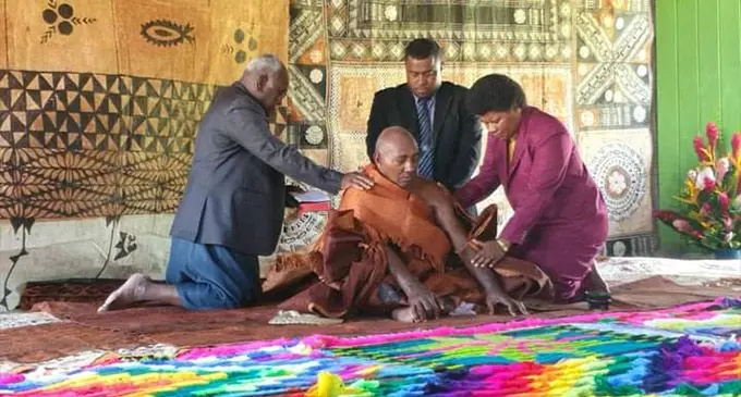 The newly installed Tui Nawaka, Ratu Tomasi Kanailagi Naevo