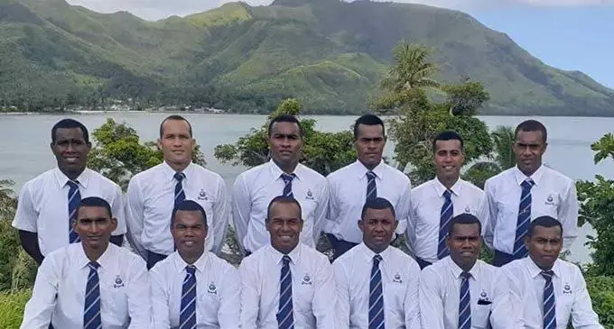 Some of the district soccer reps who were instrumental in the raid in Kadavu over the past week. 