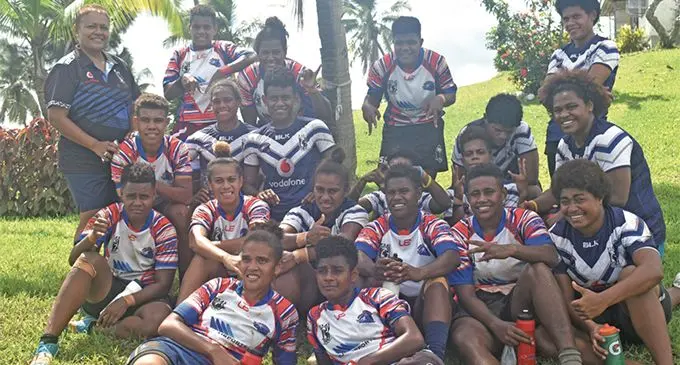 Vodafone Fijian women’s rugby league players during their trial in Nadi on April 20, 2019. Photo: Mereleki Nai