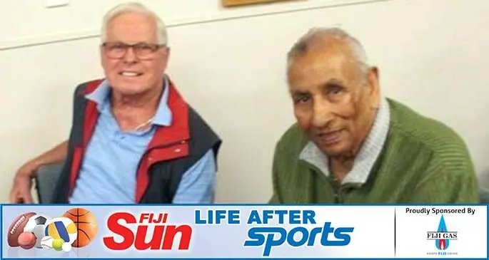 Saty Satyanand (right) on April 20, 2020