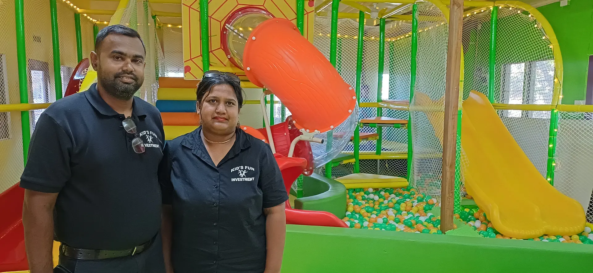 Kids Fun Investment owners Jainendra Narayan and Karishma Mudaliar in Labasa Town on May 11, 2026. Photo: Shratika Naidu 