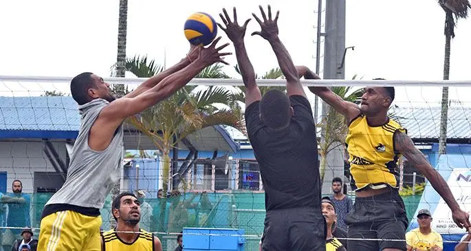 Volleyball action in Suva during the Easter Championship in last year. File Photo.