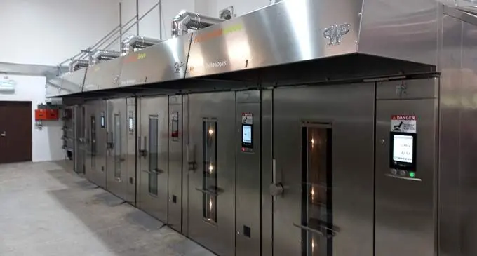 New commercial ovens at The Hot Bread Kitchen’s Centralised Factory at the Lyndhurst Warehouse Tax Free Zone, Valelevu, Nasinu.