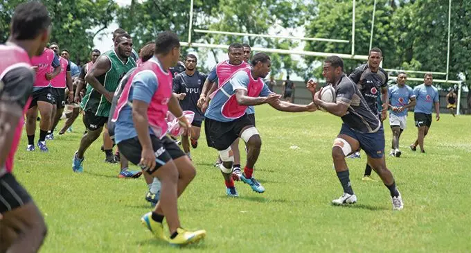 Fijian Warriors and Under 20 squad during training at Bedesi ground on February 20, 2019. Photo: Ronald Kumar.