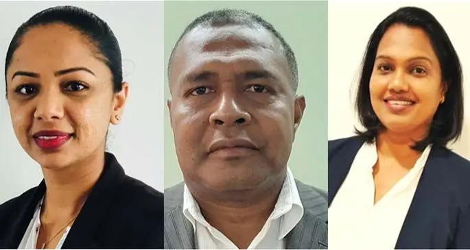 Priya Singh, Sailosi Sawana and Anurashika Bari.