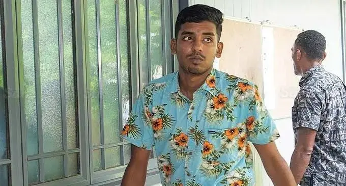 Ronal Vikash outside the Suva Magistrate’s Court.