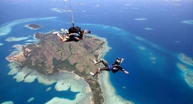 Explore Fiji through Skydiving. 