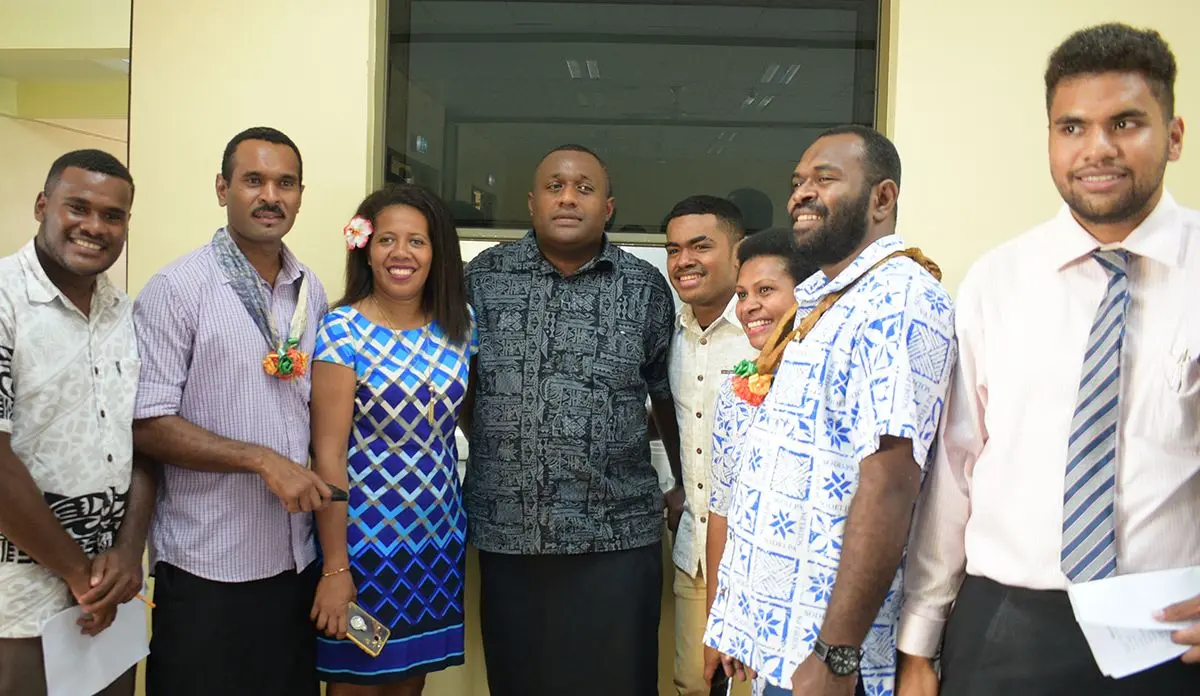 SODELPA Youths with Youth President Jope Kuruisavou during Young SODELPA AGM on April 30, 2019.Photo: Ronald Kumar.