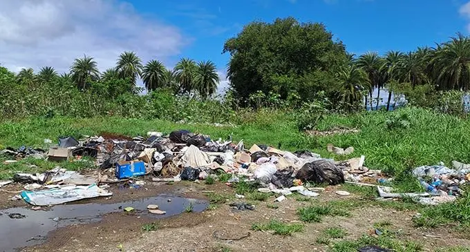Rubbish illegally dumped at Wailoaloa, Nadi. Photo: Waisea Nasokia  