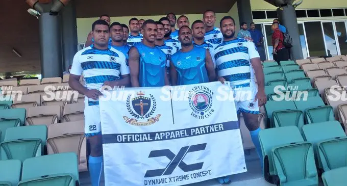 Members of the Lakeba rugby team during the launch of their sponsors at Albert Park, Suva on February 11, 2022. Photo: Simione Haravanua