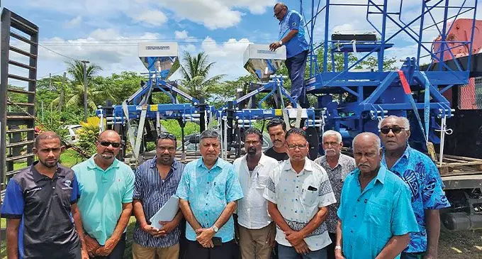 Minister for Sugar, Charan Jeath Singh with farmers in Ba on November 8, 2024. Photo: Waisea Nasokia