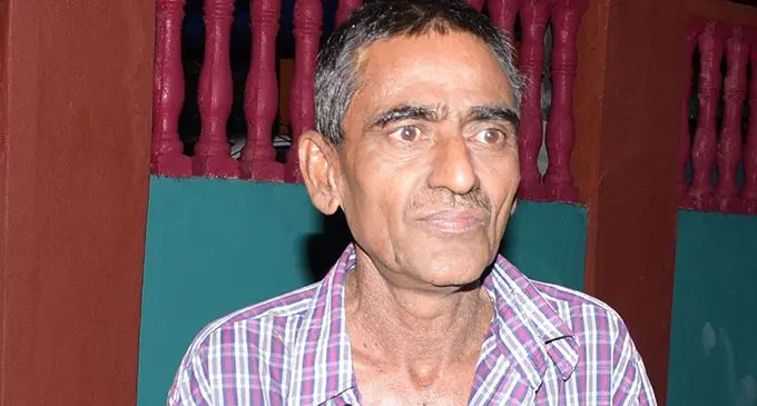 Home owner Dewan Chand ,58, after fire completely destroyed his three-bedroom home at Borete Road in Nadawa on May 10, 2019.  Photo: Ronald Kumar
