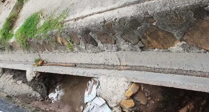 Incomplete work of the drain near Mukesh’s residence in Kashmir, Lautoka. Photo: Nicolette Chambers