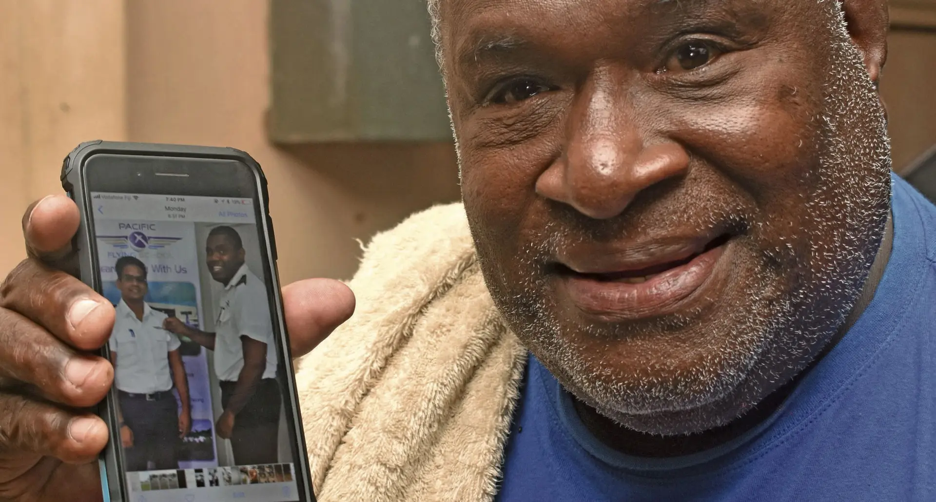 Step father Mosese Baledrokadroka shares moments that he had with his  son .  Photo: WAISEA NASOKIA