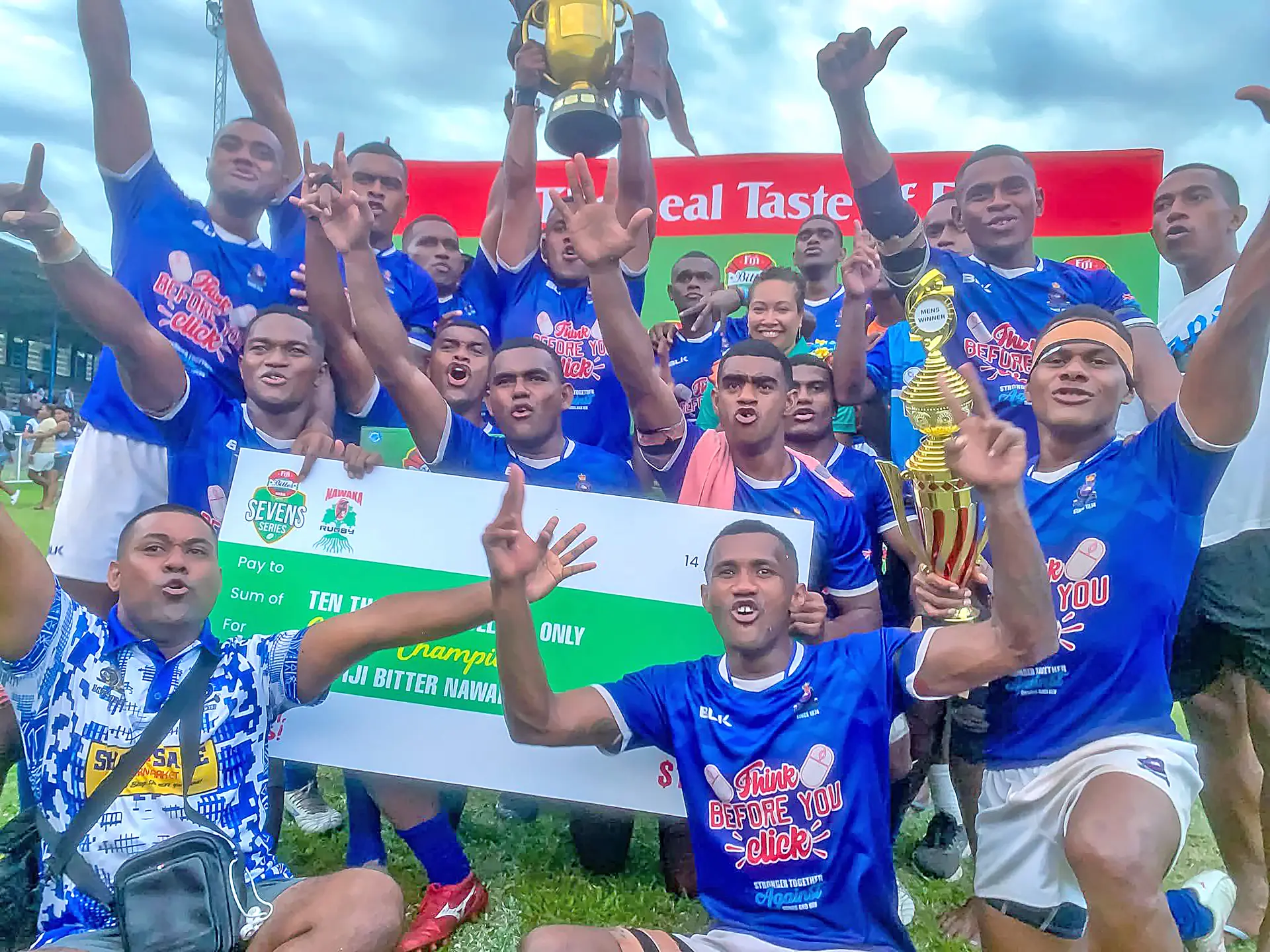 Fiji Bitter Nawaka 7s men's champion Police Blue