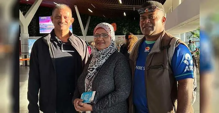 Assistant Professor Dr Satish Chand (left), Assistant Professor and Acting Head of School, School of Education Dr Sofia Ali and Lecturer in Education Fabiano Tikoinavuso.