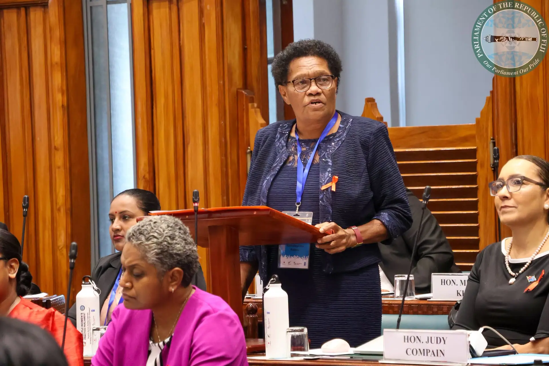 Ranadiniceva Raluna during the Fiji Women's Practice Parliament. 