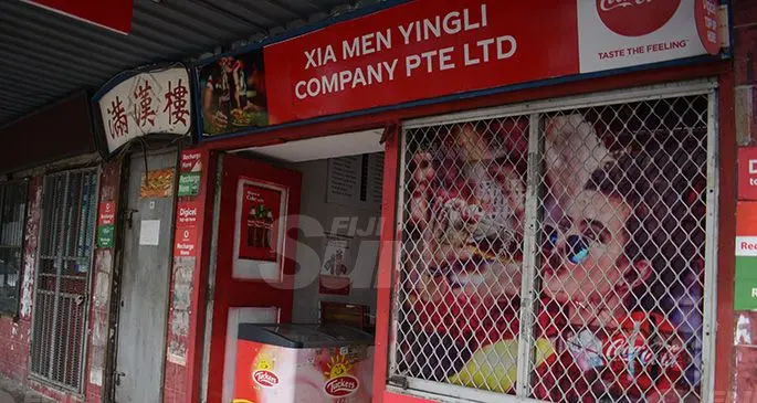 Shop and restaurant, Xia Men Yingil Company, is located along Victoria Parade, in downtown Suva.