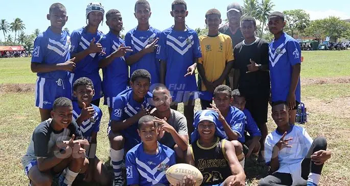 Newcomers William Cross College Under-15 rugby league team at Marcellin ground in Vatuwaqa, Suva on February 29, 2020. Photo: Kelera Sovasiga.