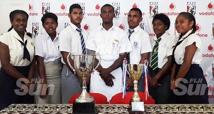 Some of the students who will be taking part in the 9s comp and Southern Zone finals on Saturday. Photo: Sereana Salalo