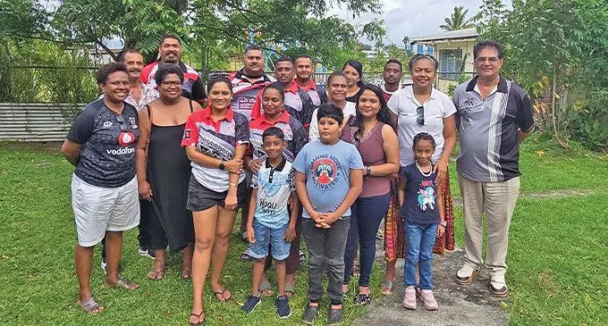 West media and their families who were part of the annual family fun day at the South Seas Club in Lautoka. Photo: Mereleki Nai