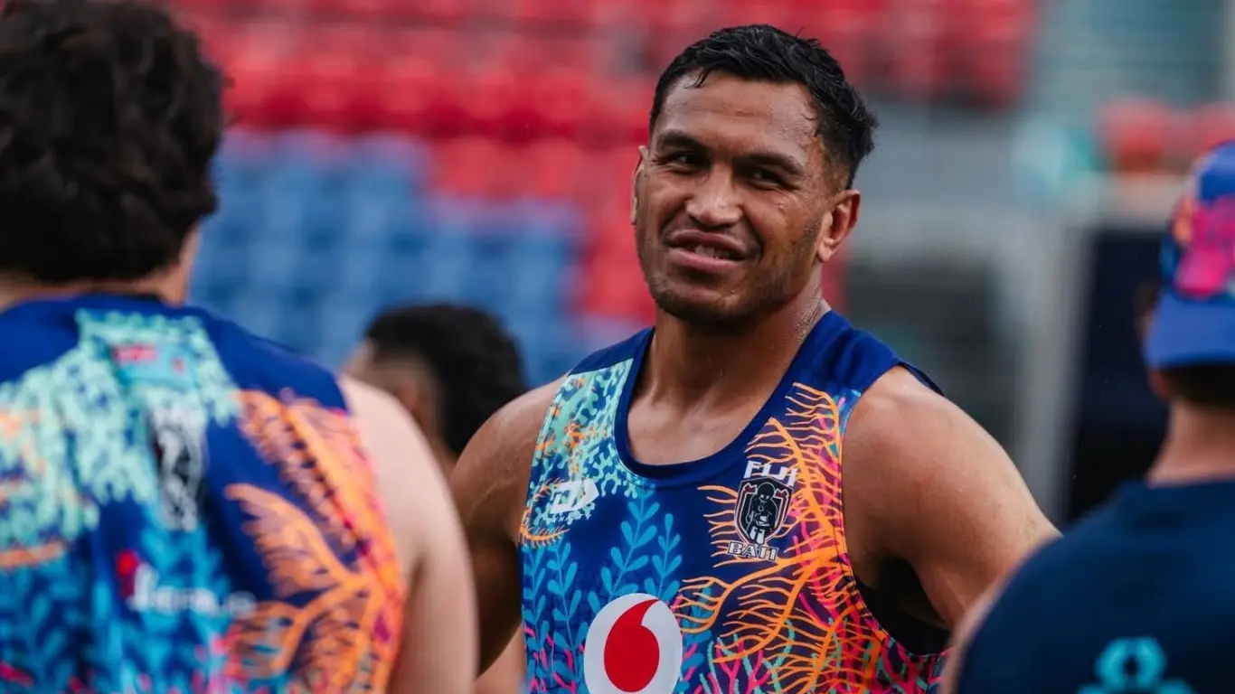 Veteran Fiji Bati forward Jacob Saifiti during training in Newcastle, Australia, on October 18, 2026. Saifiti is a definite starter in Sunday's clash against Australia. 