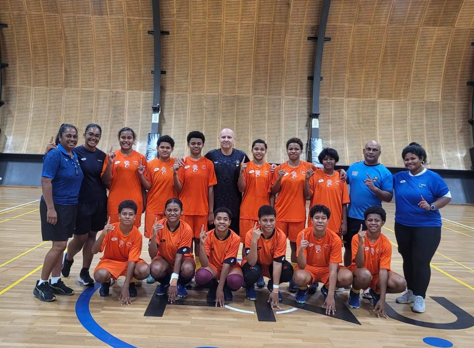 Fiji U17 girls’ futsal squad