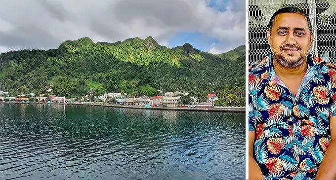 Levuka Town from the harbour and Rahim Buksh.