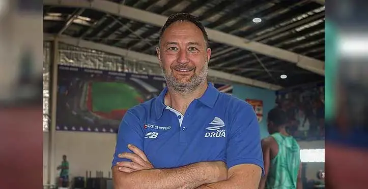 Swire Shipping Fijian Drua defense coach Alistair Rogers. Photo: Fijian Drua Media