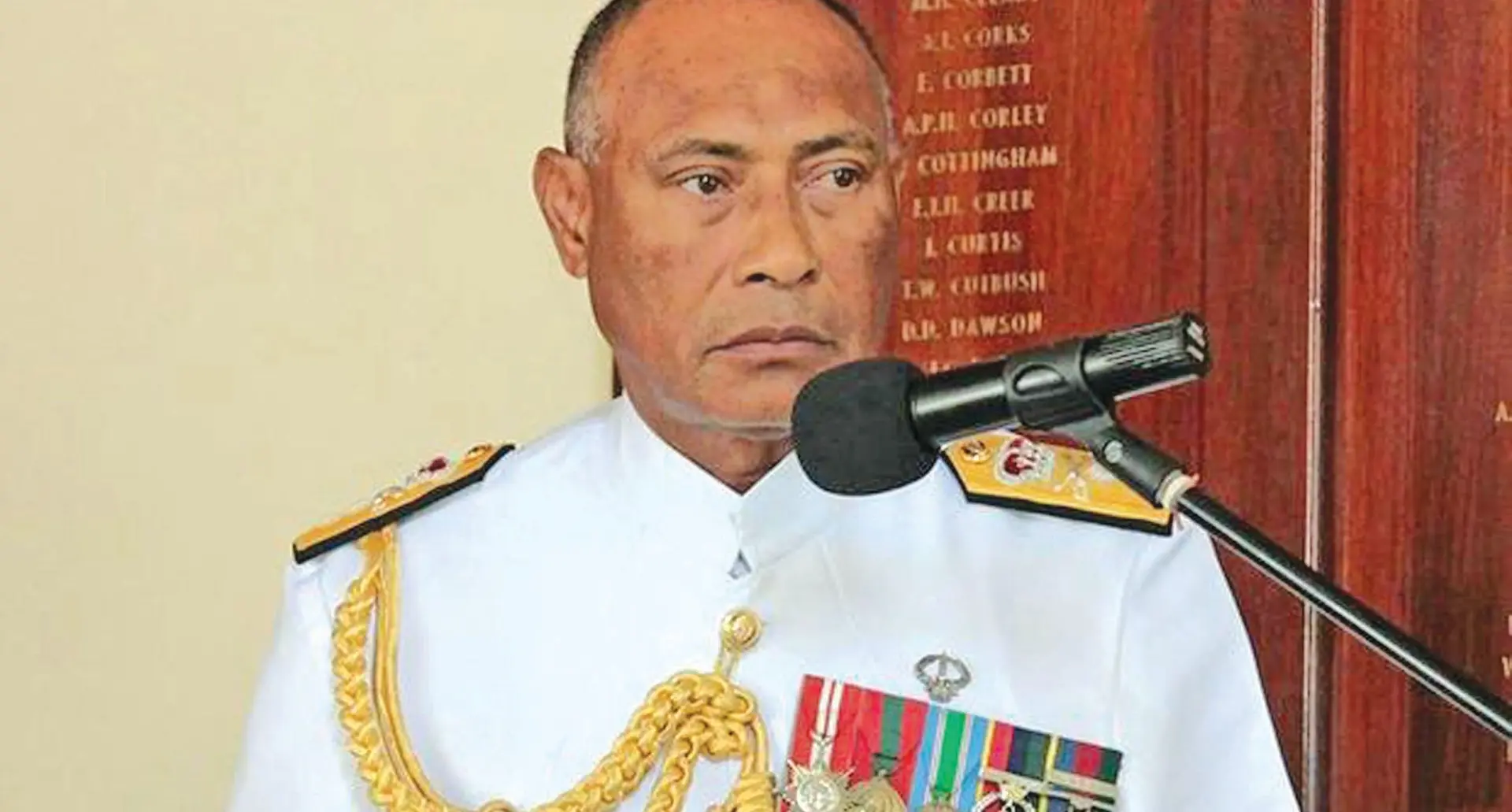 RFMF Commander Rear Admiral Viliame Naupoto