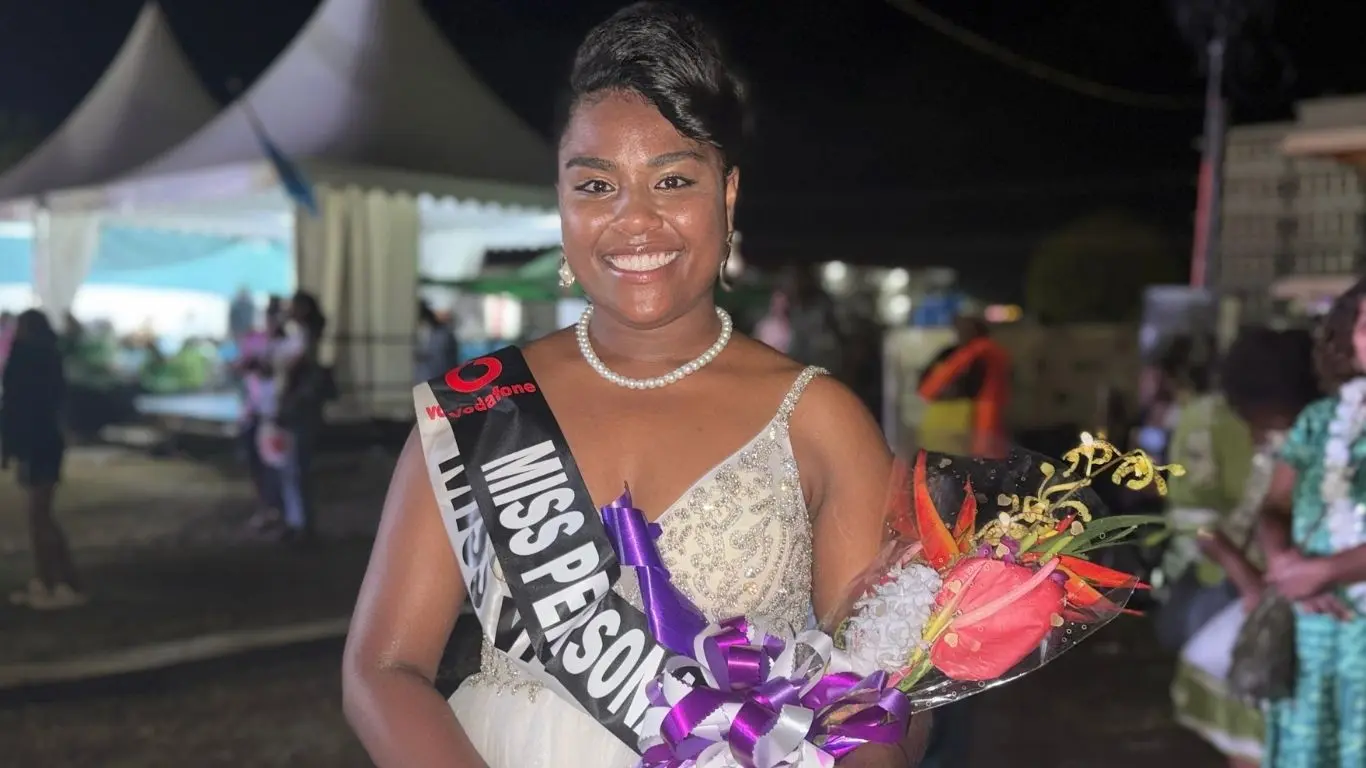 Miss Valelevu Patrina Tavakayaca claimed Miss Personality at the Nasinu Festival on October 10, 2026. 