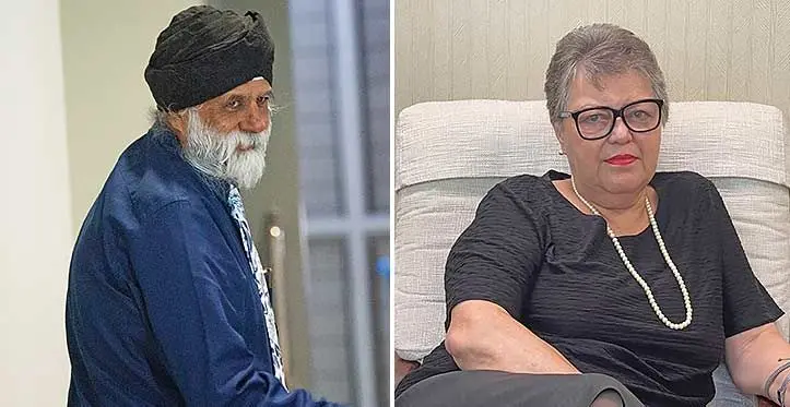 University of the South Pacific Vice Chancellor Professor USP Staff Association president Elizabeth Fong. Pal Ahluwalia. Photo: Leon Lord/ right: USP Staff Association president Elizabeth Fong.