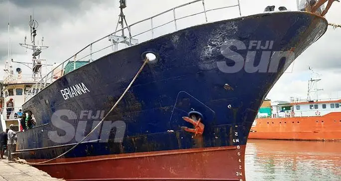 The MV Brianna at Port Mua-i-Walu in Walu Bay, Suva on January 8, 2020. Photo: Shalveen Chand