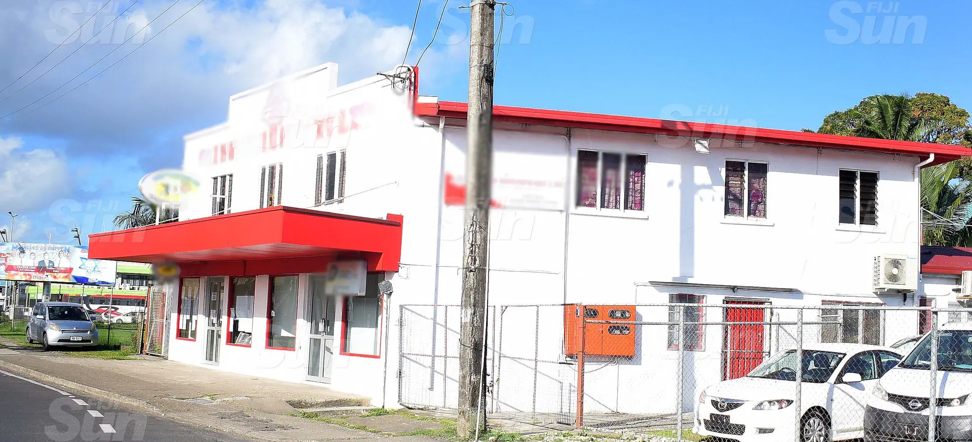 The building where Samabula Cake shop use to be. Photo: Ronald Kumar.