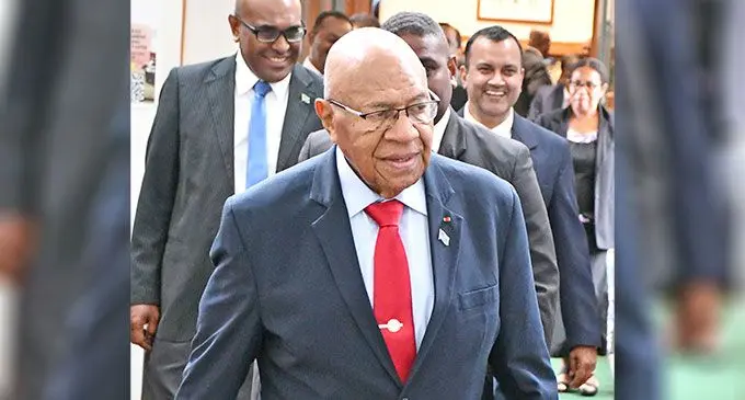 Prime Minister Sitiveni Rabuka following the opening of Parliament by the President Ratu Naiqama Lalabalavu on February 24, 2025. Photo: Ronald Kumar