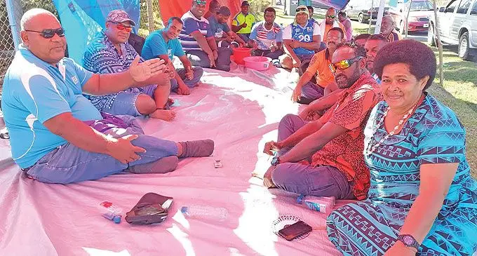 FIJI Water union workers still on strike in Lautoka. Photo: Mereleki Nai