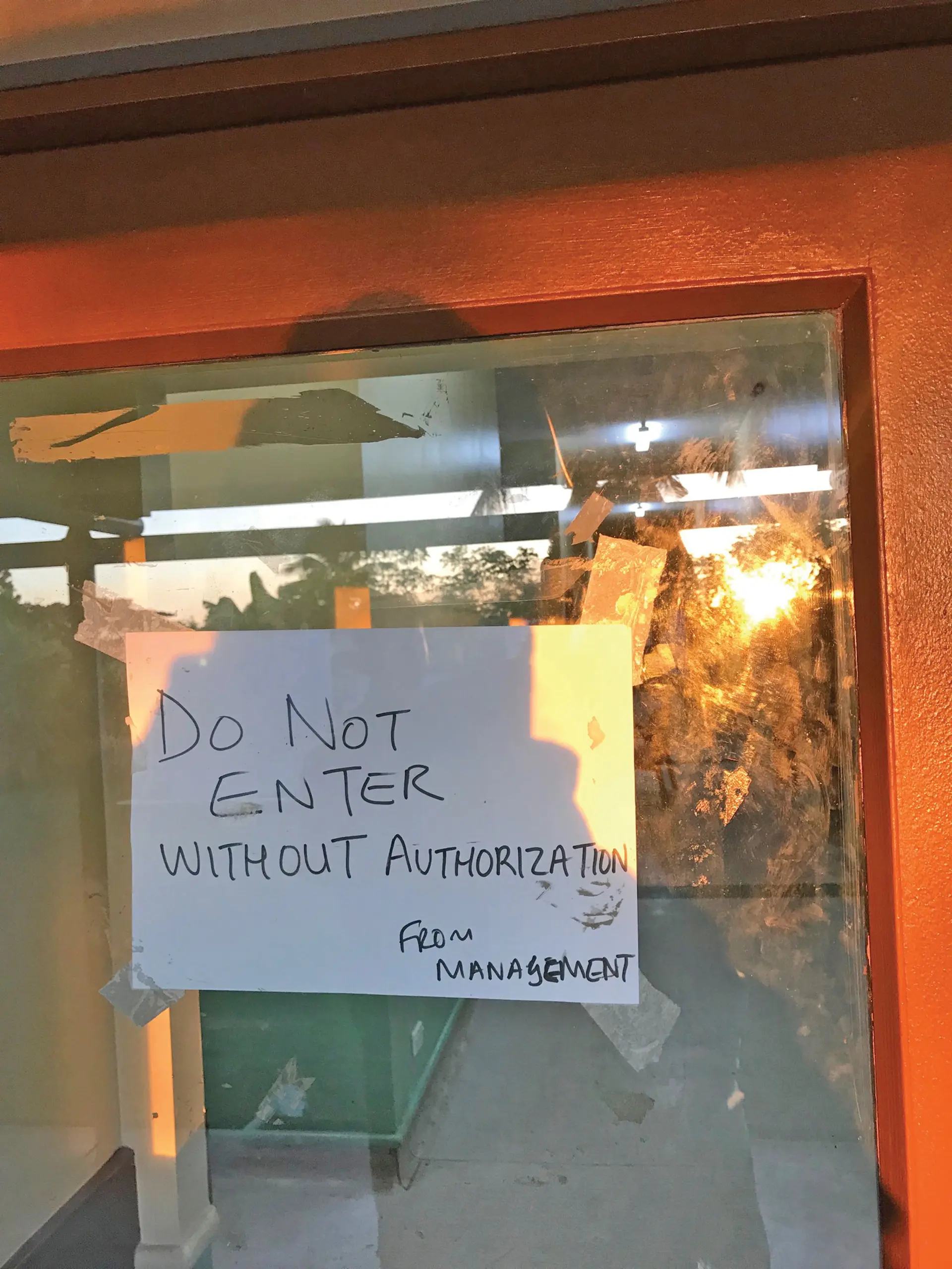A sign on the door of the paying ward of Nadi Hospital on June 6, 2019. Photo: Waisea Nasokia
