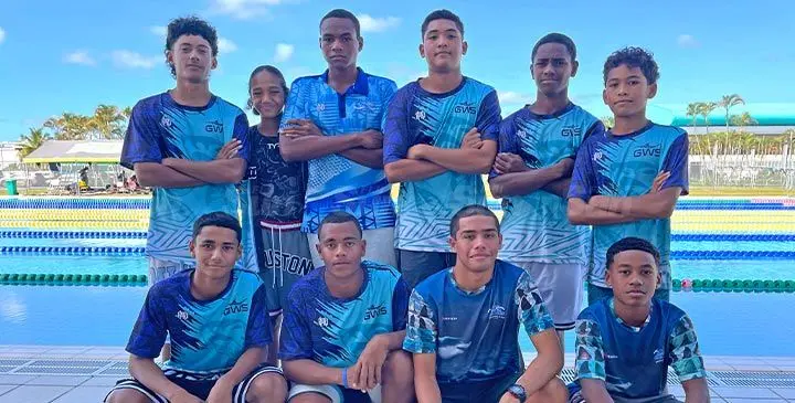 The qualified club swimmers to the Australian Age and MC Age Championship in Brisbane at the Damodar City National Aquatic Centre in Suva on June 15, 2025.
