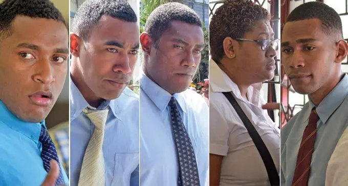 L-R: Sevanaia Narogi, Kameli Tukana, Mafoa Korosaya, Jokaveti Rabuku  and Inoke Nagata