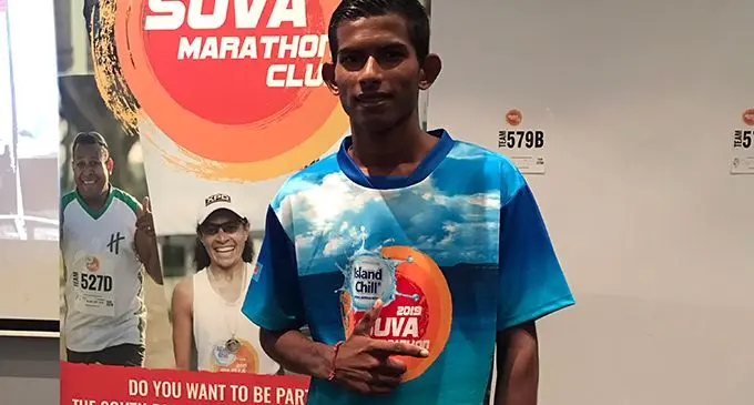 Yeshnil Karan  during the 2019 Island Chill Suva Marathon launch at Holiday Inn in Suva on April 23, 2019. Photo: Grace Narayan