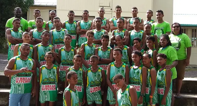 Adi Maopa Secondary School athletes and officials at Dudley Intermediate School in Suva on April 13, 2019.