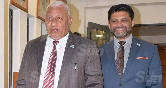 Prime Minister Voreqe Bainimarama and Attorney-General Aiyaz Sayed-Khaiyum. Photo: Ronald Kumar