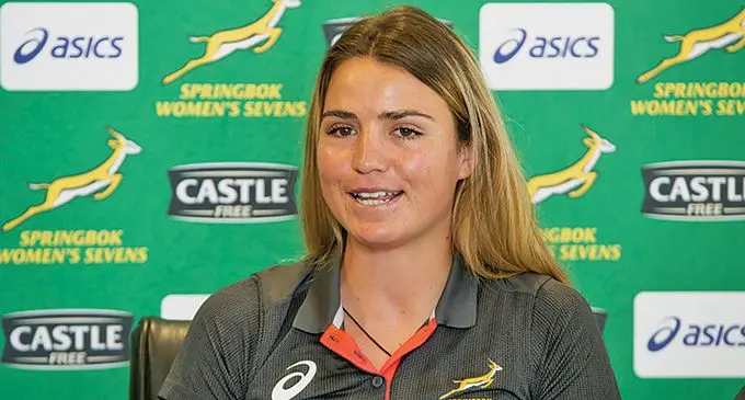 Springbok Women’s Sevens player Catha Jacobs. Photo: EJ Langer/Gallo Images. 