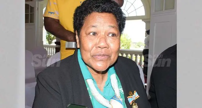 Luisa Nadakuca after receiving her 50th anniversary of Independence commemorative medal at State House on October 28, 2020. Photo: Ronald Kumar