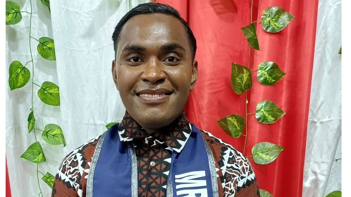 Vodafone Festival of the Friendly North King contestant, Mr Jason’s Reality, Aisea Tamani Rokobiau in Labasa on August 26, 2026. 