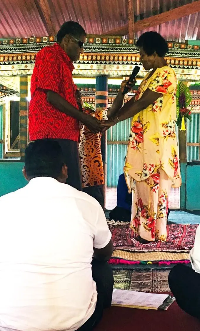The couple, Mecuisela Naisogo and Raijeli Rokodreu.