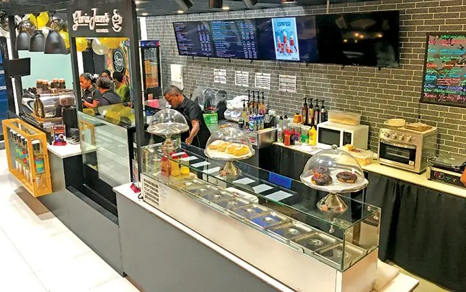 Business is expected to pick up as more people learn of the latest Gloria Jean's cafe in Suva. The interior of the cafe at Damodar Plaza Village 6.