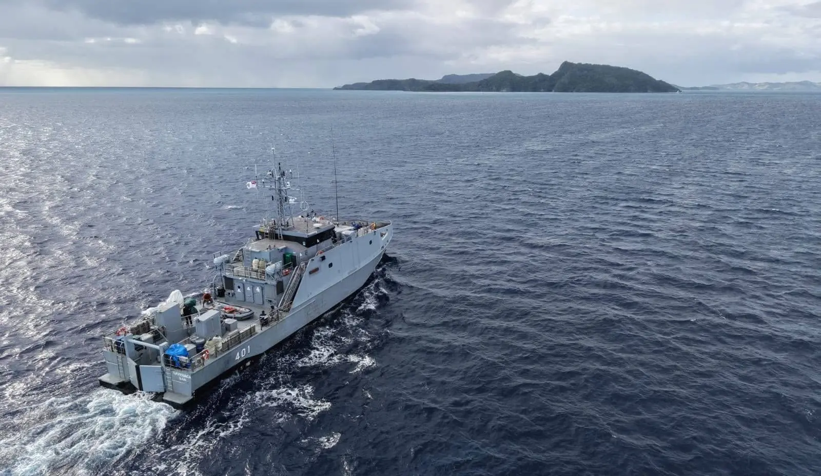 During the deployment, substances recently recovered in Lau and believed to be linked to the wider illicit-drug threat were collected and secured for appropriate handling and further investigation by the relevant authorities.