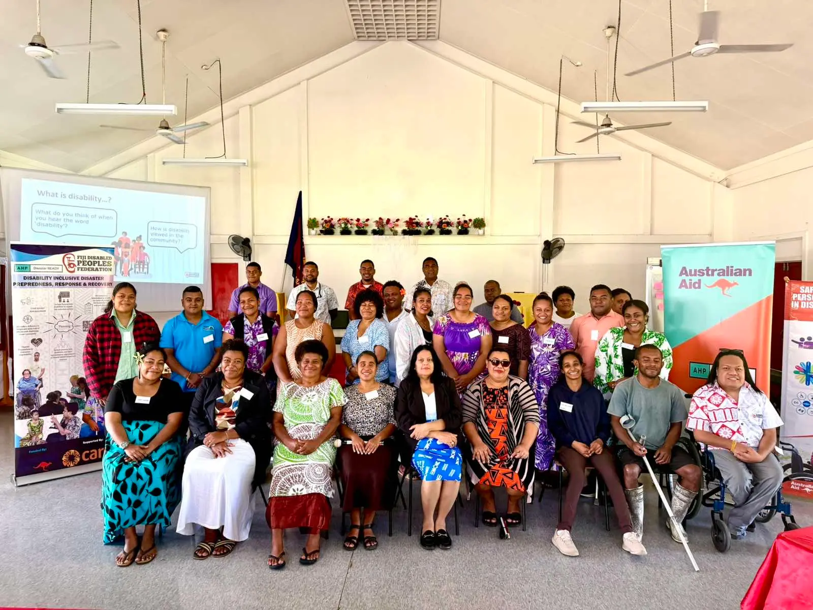 Participants at the disaster ready workshop in Labasa.